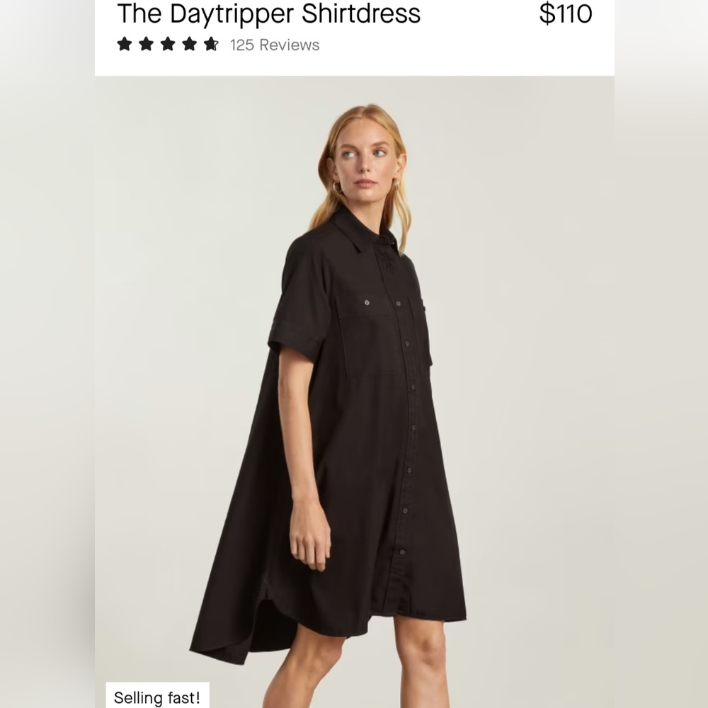 Everlane Daytripper Shirt Dress, EUC, Large